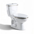 Toilettes en céramique blanche avec réservoir intégré 70 x 40 x 80cm